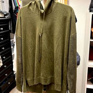 Stitches & Stripes sweater hoodie in olive green